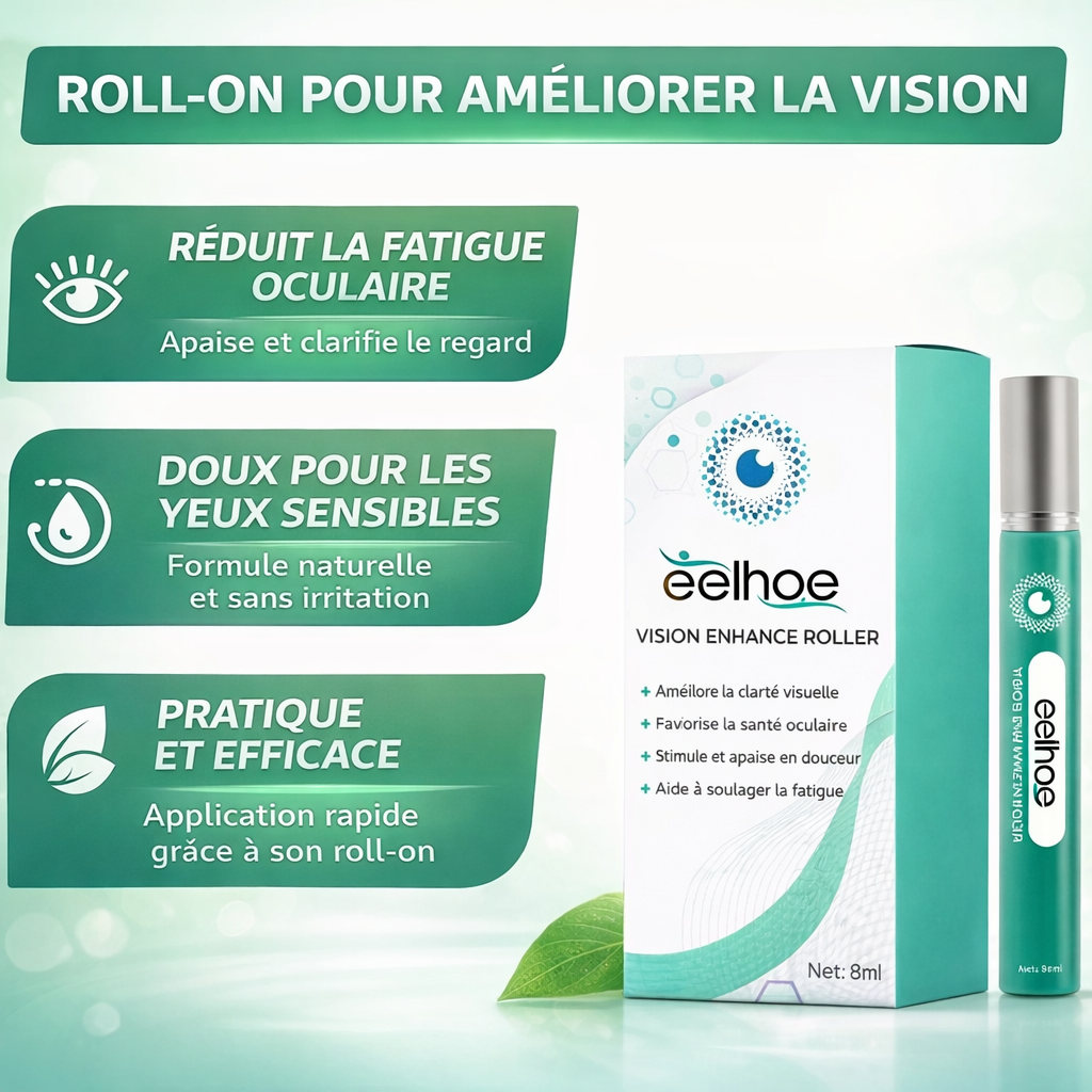 VisioClear™ Roll-On - Sérum Oculaire aux Plantes